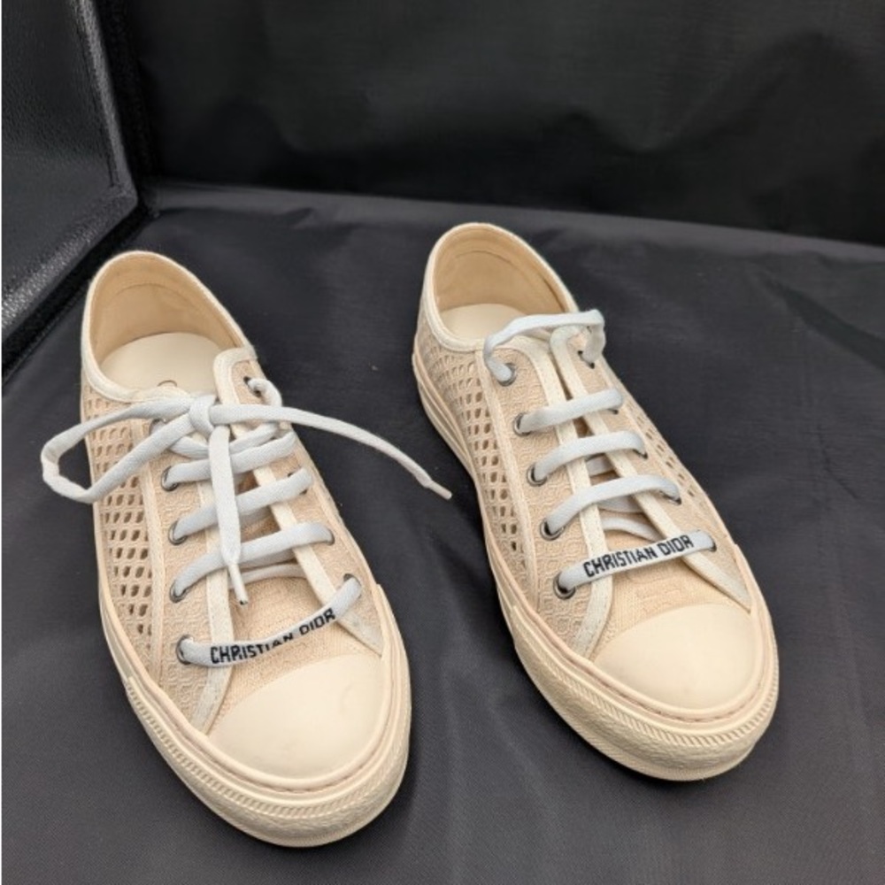 Dior Cream Mesh Women's Sneakers